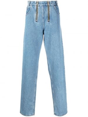 Straight leg jeans con cerniera Gmbh blu