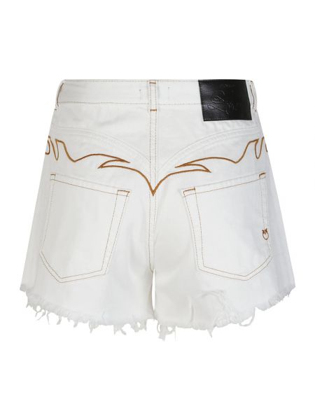 Pantalones cortos vaqueros Pinko blanco