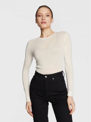 Пуловер slim Calvin Klein бежово