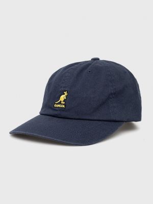 Niebieska czapka z daszkiem z kapturem Kangol