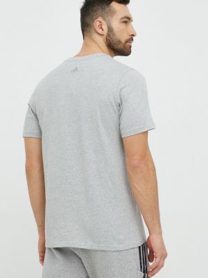 Pamut jersey póló Adidas szürke