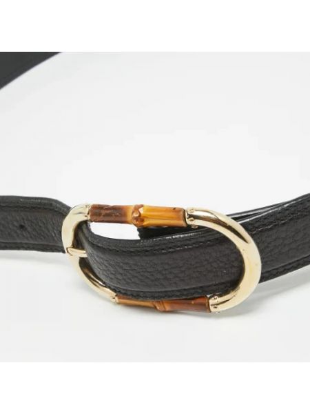 Cinturón de cuero Gucci Vintage negro