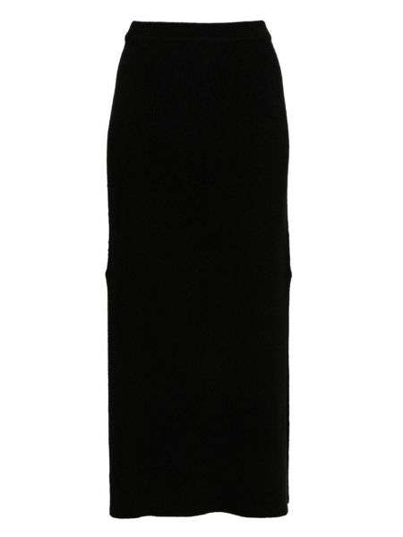 Pletené midi sukně Loulou Studio černé