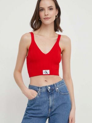 Top Calvin Klein Jeans crvena