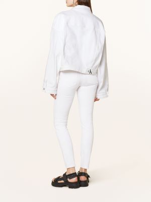 Kurtka jeansowa Calvin Klein Jeans biała