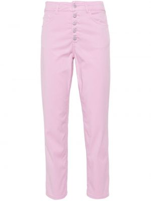 Ravne hlače Dondup roza
