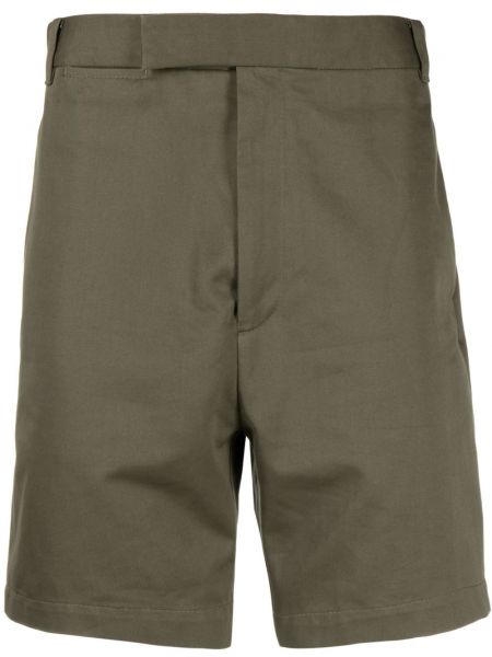 Bombažne bermuda kratke hlače Thom Browne zelena