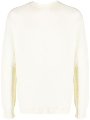 Кашмирен пуловер Jil Sander бяло