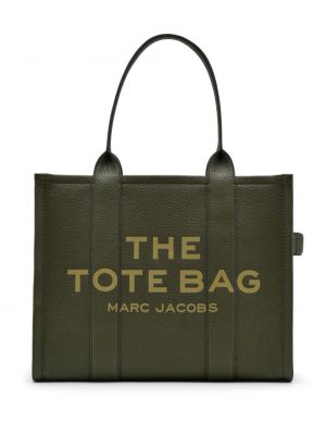 Кожени шопинг чанта Marc Jacobs Зелено
