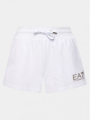 Shorts de sport Ea7 Emporio Armani blanc