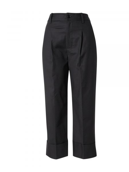 Voľné priliehavé culottes nohavice Lauren Ralph Lauren čierna