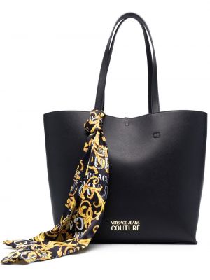 Borsa shopper di pelle Versace Jeans Couture