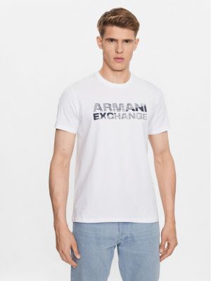 Tričko Armani Exchange bílé