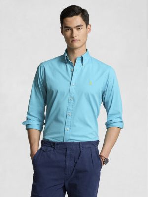 Риза slim Polo Ralph Lauren синьо