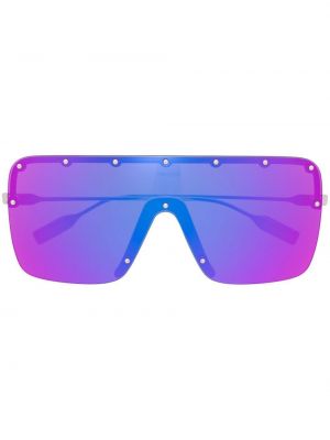 Oversized sluneční brýle se cvočky Gucci Eyewear fialové