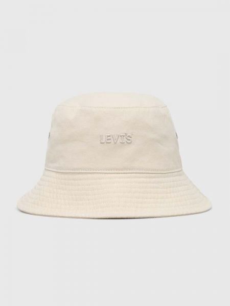 Хлопковая шапка Levi’s® бежевая