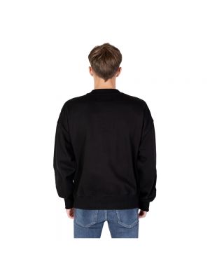 Sweatshirt mit rundem ausschnitt Calvin Klein Jeans schwarz