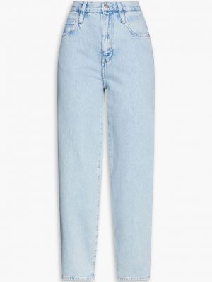 Зауженные джинсы с высокой талией слим Frame синий