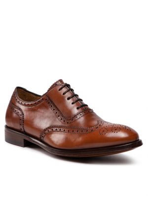 Kožne brogue cipele Lord Premium smeđa