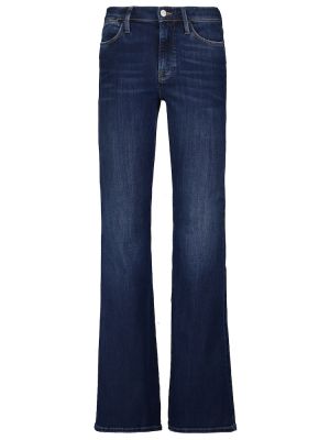 Zvonové džíny s vysokým pasem Frame modré