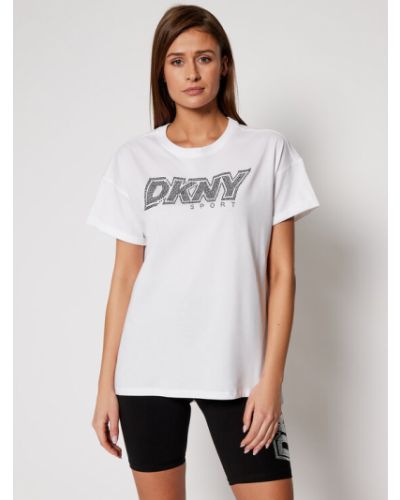 DKNY Sport Póló DP0T7477 Fehér Relaxed Fit