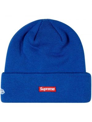 Niebieska czapka Supreme