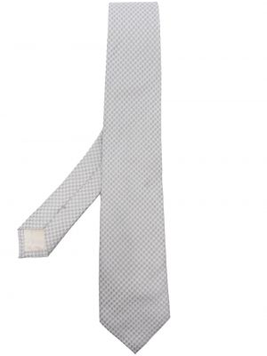 Žakárová hodvábna kravata D4.0 sivá