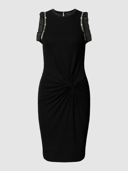 Sukienka midi z falbankami Guess czarna