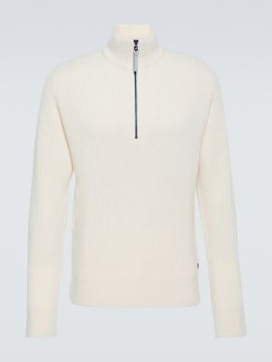 Jersey de lana de cachemir de tela jersey Bogner blanco
