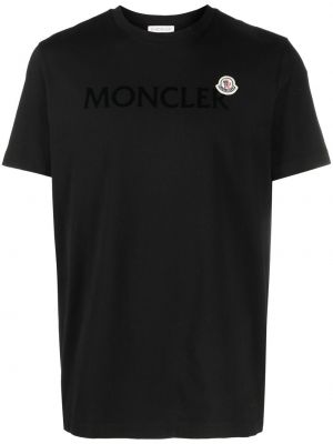 T-shirt à imprimé Moncler noir