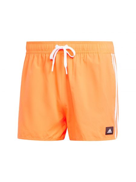 Спортен костюм на райета Adidas Sportswear оранжево