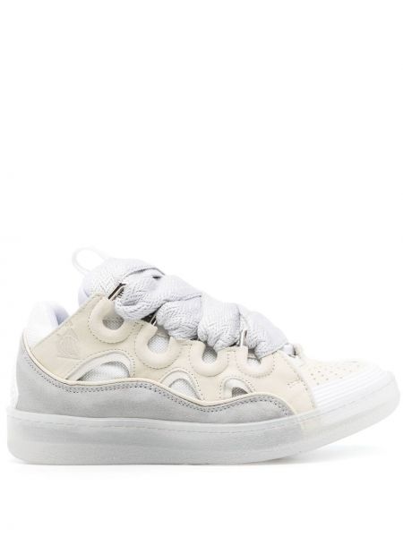 Tykk blonder snøring sneakers Lanvin