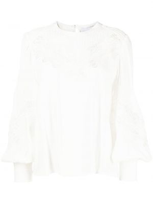 Блуза с дантела Iro бяло