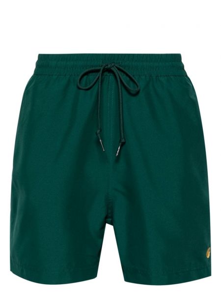 Pantaloni scurți cu broderie Carhartt Wip verde