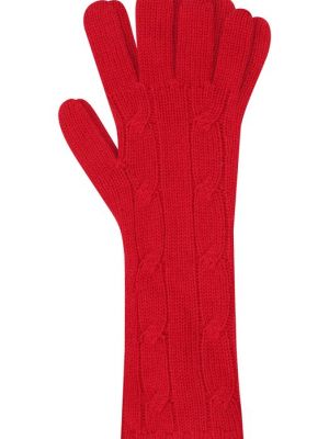 Красные кашемировые перчатки Ralph Lauren