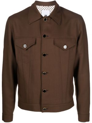 Volnena jakna iz moherja Pt Torino rjava