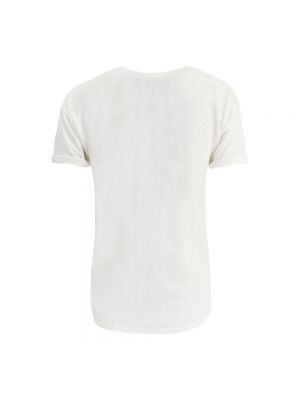 Camiseta de lino Marant Etoile blanco