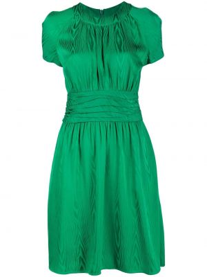Saténové midi šaty Boutique Moschino zelená