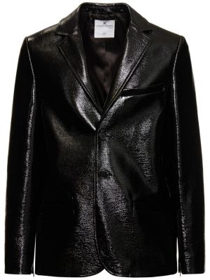Bavlněné sako s výšivkou Courrèges černé