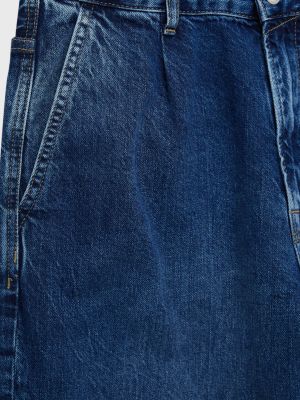 Мешковатые джинсы Pull&bear синие