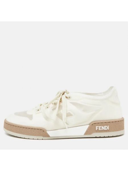 Sneakersy z siateczką retro Fendi Vintage białe