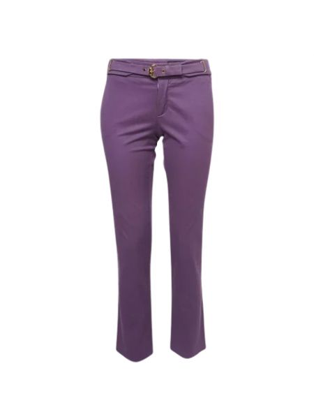 Spodnie bawełniane Gucci Vintage fioletowe