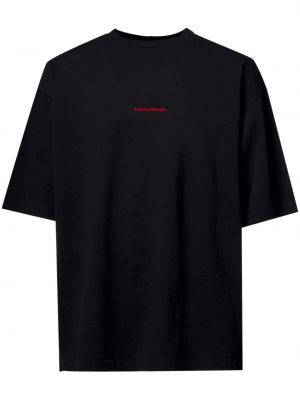 T-shirt aus baumwoll mit print A Better Mistake schwarz