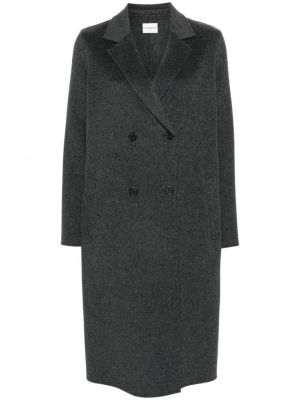 Plstěný kabát Claudie Pierlot šedý
