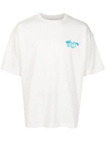 Bavlněné tričko Piet bílé