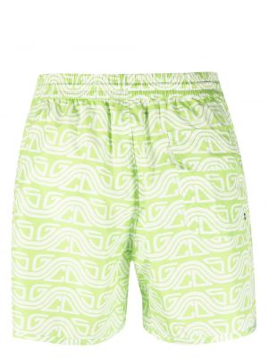 Abstrakte shorts mit print Gcds grün