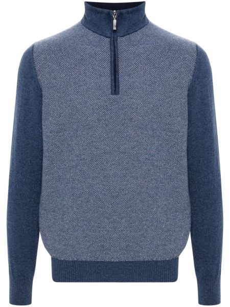 Kasmirmatto pitkä villapaita Doriani Cashmere sininen