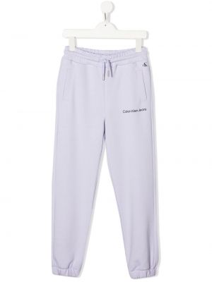 Joggers för tjejer Calvin Klein Kids lila