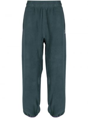 Pantaloni sport cu broderie din fleece Nike verde