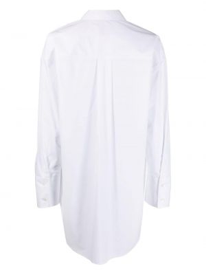 Hemd mit schleife aus baumwoll Semicouture weiß